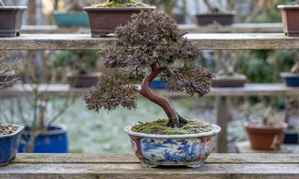 冬眠中の糸魚川真柏