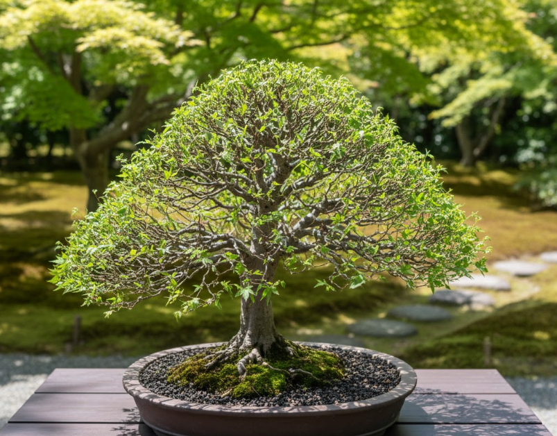 モミジの葉透かし（片葉刈り）