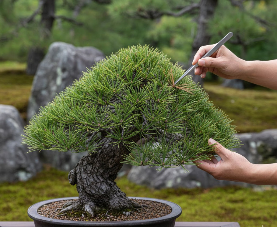 三河黒松の古葉とり