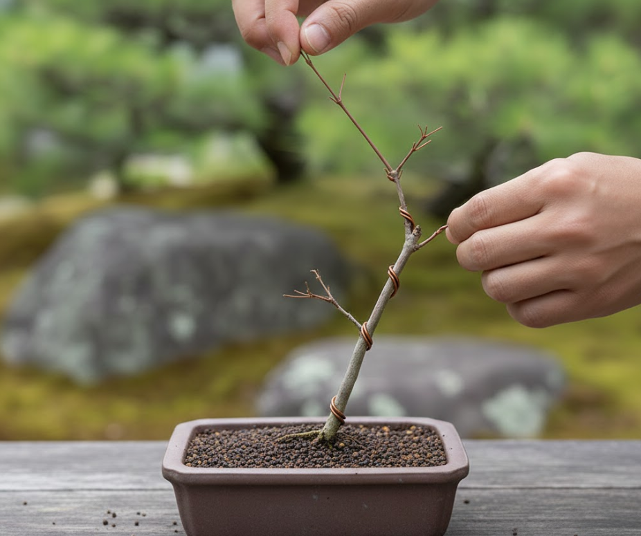 モミジの針金掛け