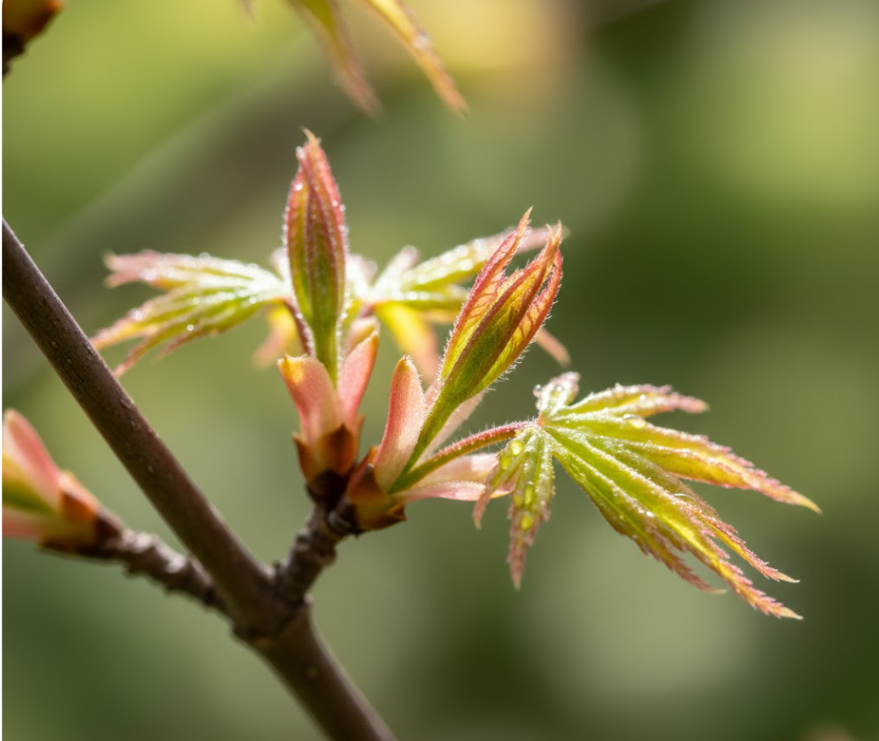 モミジの新芽