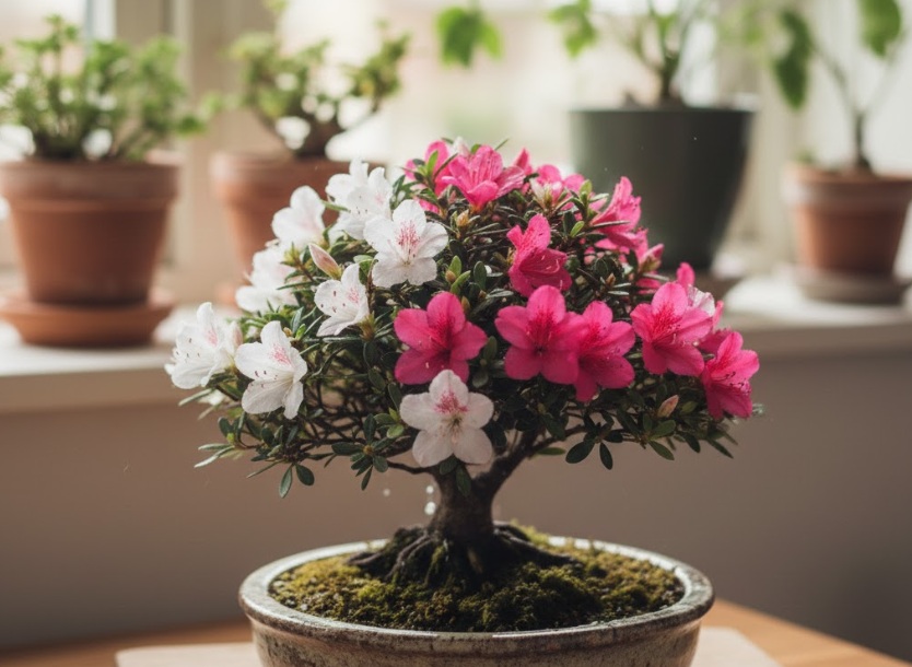 さつき盆栽