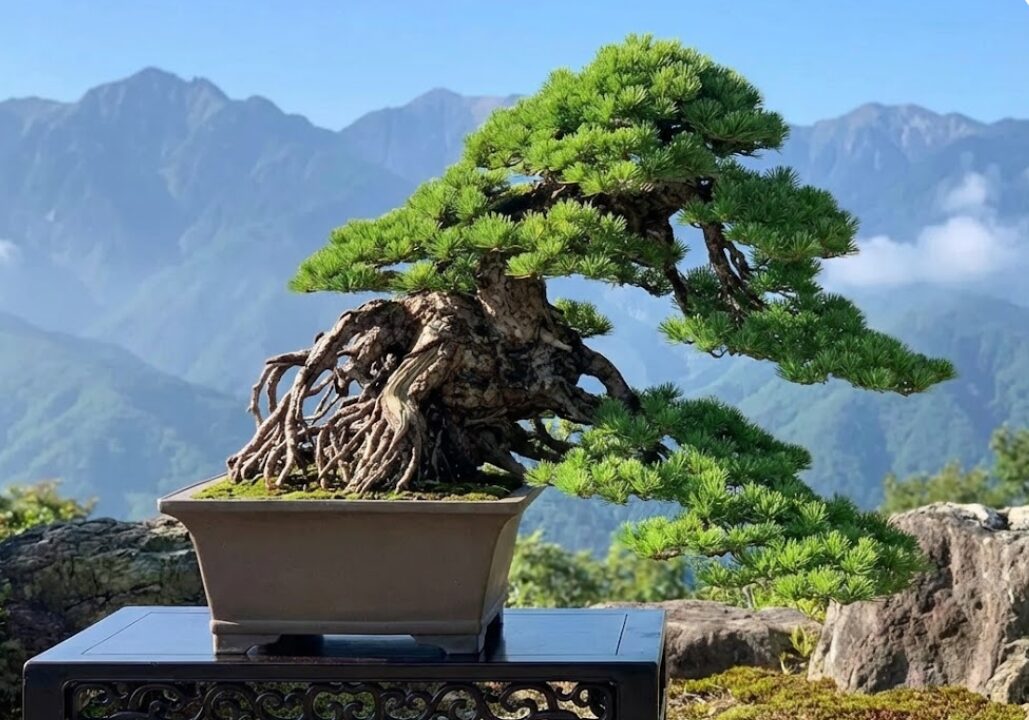 添えにも最適 古木感上々 短葉の良い葉性 吾妻五葉松 根張り良い足元の 
