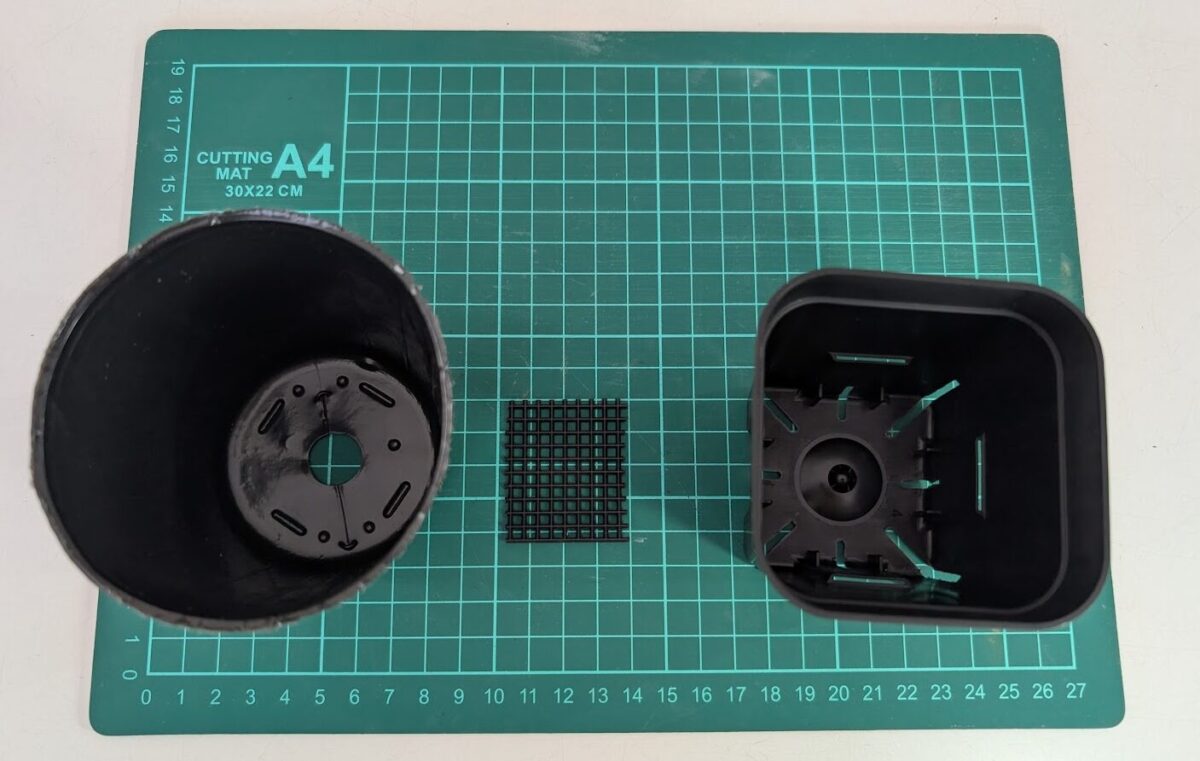 普通のポットとスリットポット