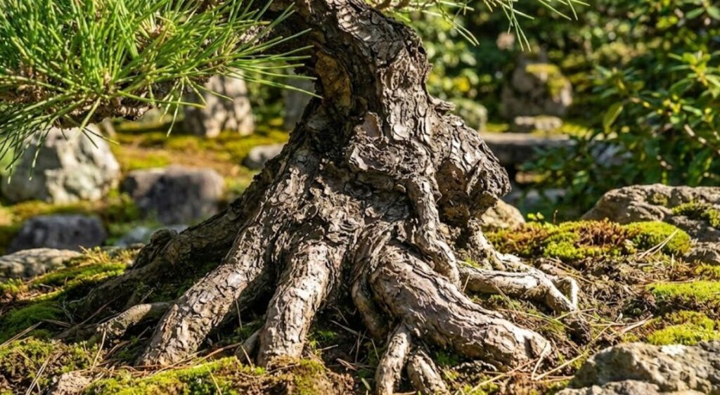 どっしりと太った根本